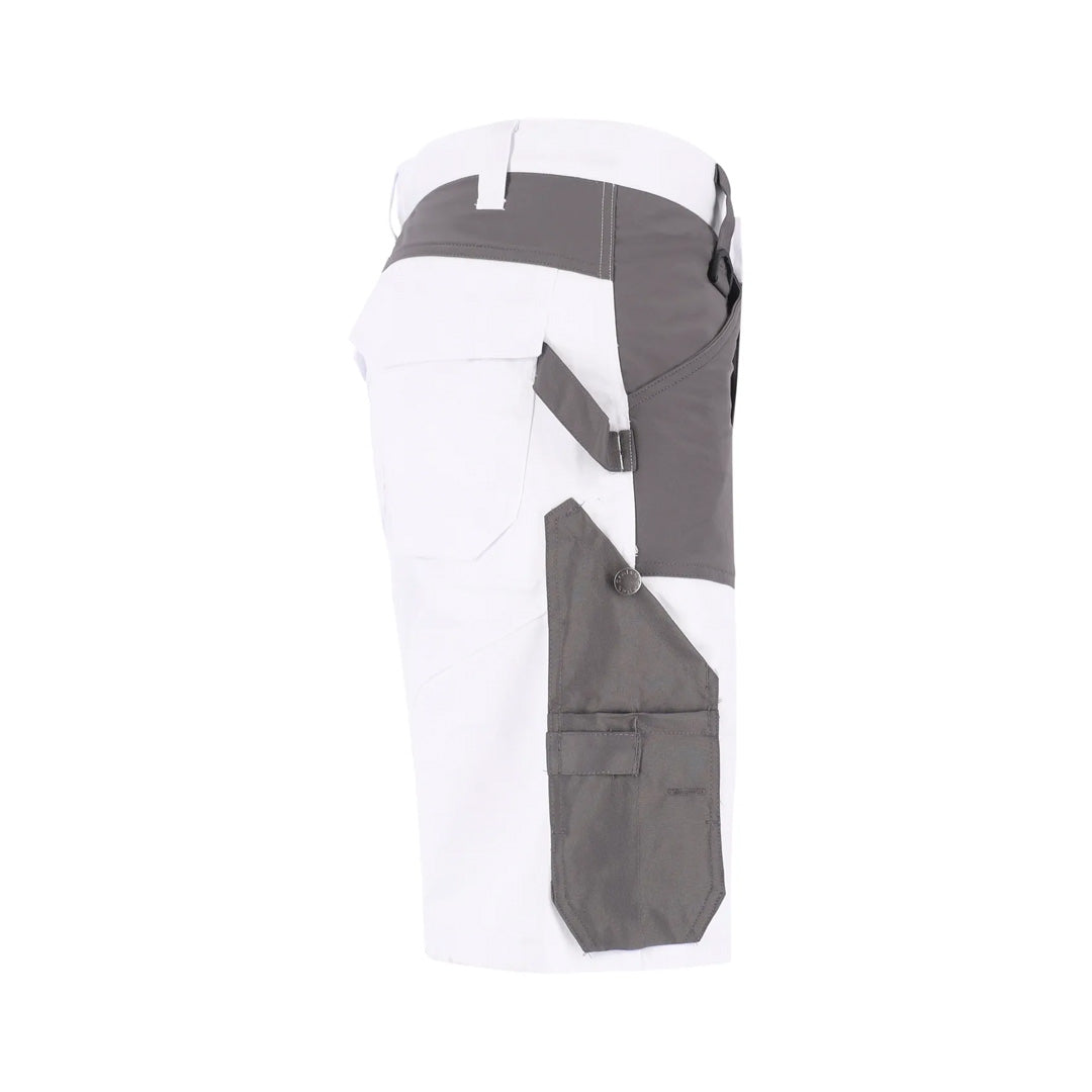 Grijs-witte (schilder)shorts Stuttgart van Cratex